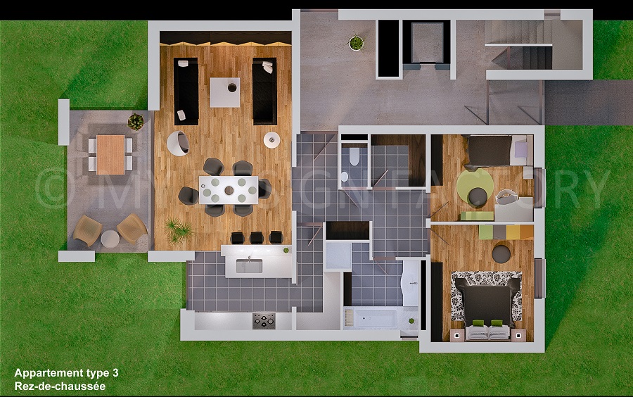Plan interieur 3D